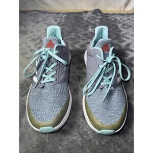 Adidas RapidaRun Running Shoes, BA9432, Gray/Sea Green, Womens US Sz 5 Worn Once